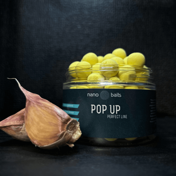 kulki pływające pop up w kolorze żółtym o zapachu czosnku w sloiku 150ml