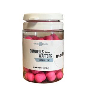 dumbells wafters o smaku malina w różowym kolorze